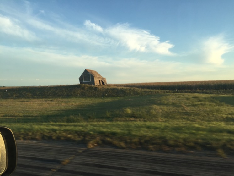 So many creepy old houses and barns on this drive!